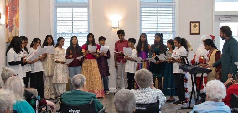 Volunteering at BellaRose Nursing Home