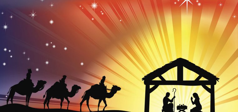 Christian Christmas Nativity Scene
